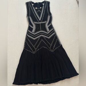 HERVE LEGER Elegant Stretch Beaded Women's Dress.